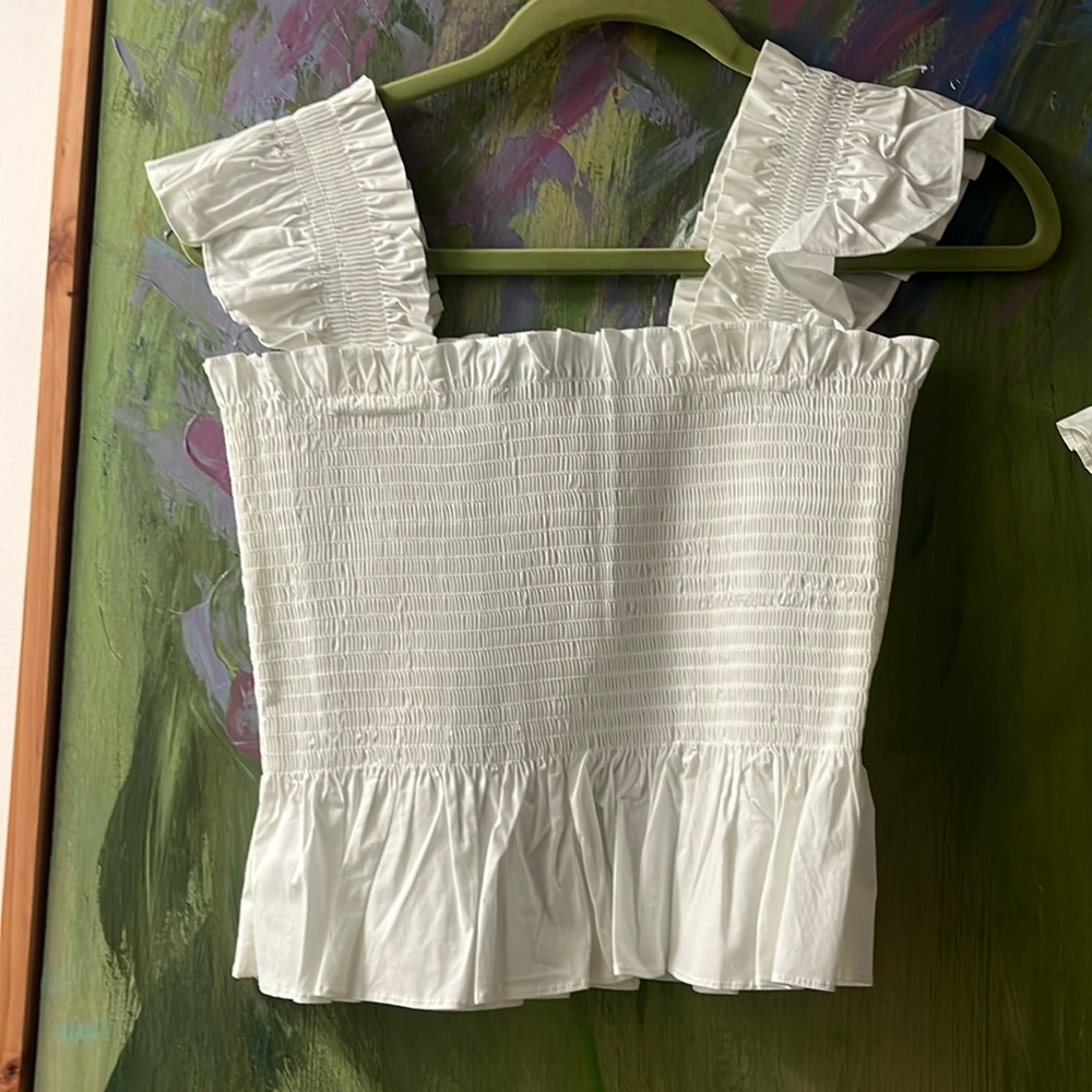 Hill house white Paz top! NWT size small!